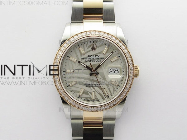 DateJust 36 SS/RG 126281 BP 1:1 Best Edition Silver/Gray Dial on Oyster Bracelet