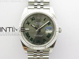 DateJust 41 126334 SS BP 1:1 Best Edition New Version Gray Style01 Roman Markers Dial on Jubilee Bracelet