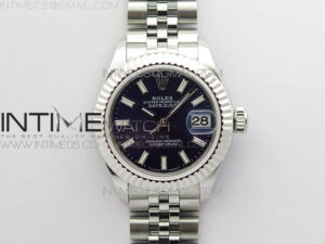Datejust 28mm 279174 SS BP Best Edition Blue Sticks Markers Dial on SS Jubilee Bracelet ETA2671