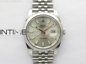 DateJust 41 126334 Clean 1:1 Best Edition 904L Steel Silver Stick Dial on Jubilee Bracelet VR3235