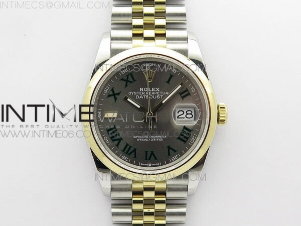 DateJust 36 SS/YG 126203 JDF 1:1 Best Edition Gray Dial on Jubilee Bracelet