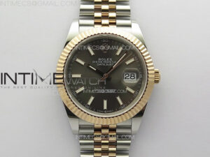 DateJust 41 126331 904L SS/RG GMF 1:1 Best Edition Gray Dial On Jubilee Bracelet VR3235