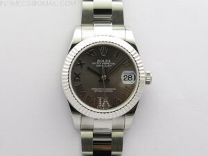 Datejust 31mm 278273 SS BP Best Edition Gray Roman Markers Dial on Oyster Bracelet