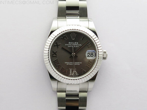 Datejust 31mm 278273 SS BP Best Edition Gray Roman Markers Dial on Oyster Bracelet