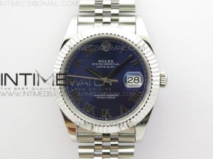 DateJust 41 126334 SS BP 1:1 Best Edition New Version Blue Roman Markers Dial on Jubilee Bracelet