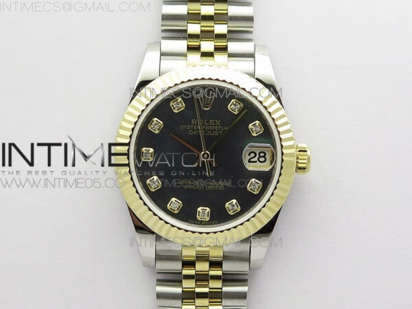 Datejust 31mm 278273 SS/YG BP Best Edition Gray MOP Diamond Markers Dial on SS/YG Jubilee Bracelet