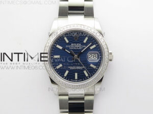 DateJust 36 SS 126234 BP 1:1 Best Edition New Blue Dial on Oyster Bracelet