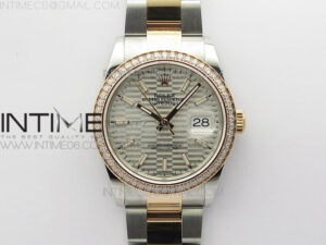 DateJust 36 SS/RG 126281 BP 1:1 Best Edition Silver Dial on Oyster Bracelet