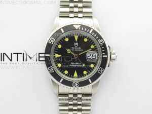 Vintage Submariner 1680 SS B12 Best Edition Black Dial on Jubilee Bracelet A2836 (Style1)
