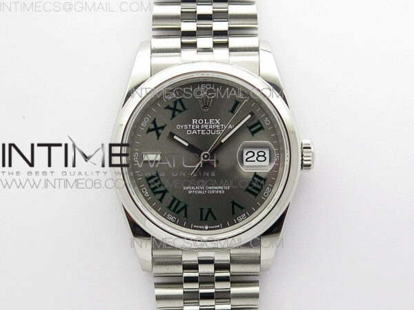 DateJust 36 SS 126200 BP 1:1 Best Edition Gray Dial on Jubilee Bracelet