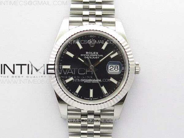 DateJust 41 126334 904L SS VSF 1:1 Best Edition Black Dial on Jubilee Bracelet VS3235