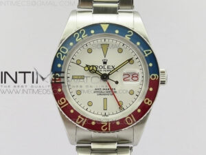 Vintage GMT Master Black/Red Bezel B12 Black Dial Style03 on SS Bracelet A2836