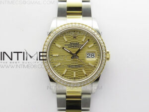 DateJust 36 SS/YG 126283 JDF 1:1 Best Edition New YG Dial on Oyster Bracelet