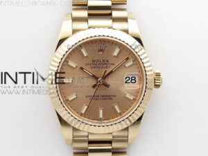 Datejust 31mm 278275 RG BP Best Edition RG Sticks Markers Dial on RG President Bracelet
