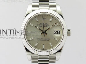 Datejust 31mm 278275 SS BP Best Edition Silver Stick Markers Dial on SS President Bracelet