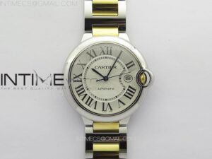 Ballon Bleu 42mm SS/YG K3F 1:1 Best Edition White Texture Dial on SS Bracelet A2824