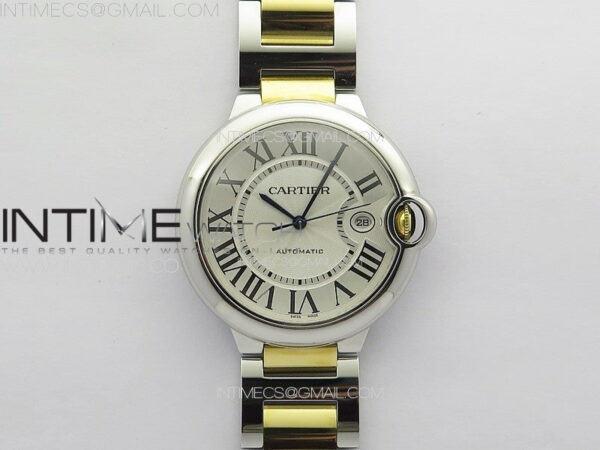 Ballon Bleu 42mm SS/YG K3F 1:1 Best Edition White Texture Dial on SS Bracelet A2824