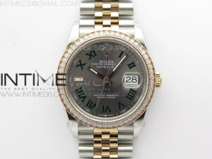 DateJust 36 SS/RG 126281 BP 1:1 Best Edition Gray Dial on Jubilee Bracelet
