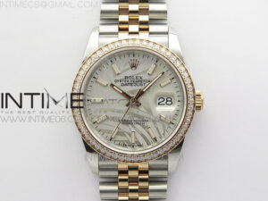 DateJust 36 SS/RG 126281 BP 1:1 Best Edition Silver/Gray Dial on Jubilee Bracelet