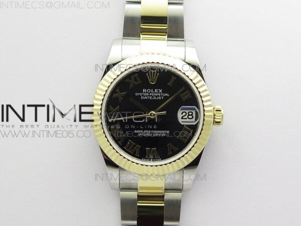 Datejust 31mm 278273 SS/YG BP Best Edition Black Roman Markers Dial on SS/YG Oyster Bracelet