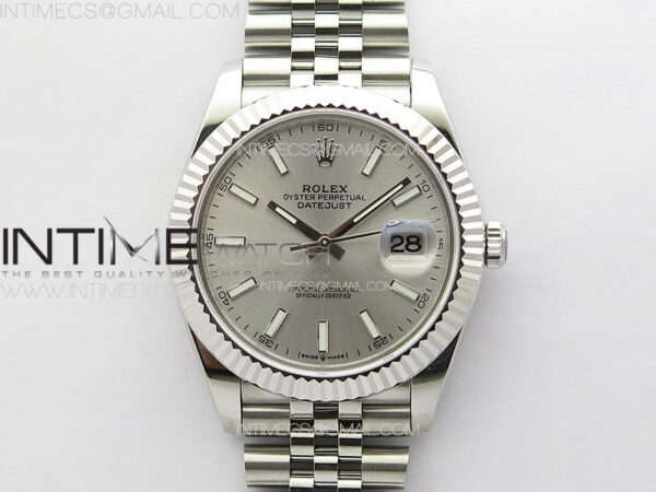 DateJust 41MM 126334 SS APSF 1:1 Best Edition Silver Dial on SS Jubilee Bracelet SA3235