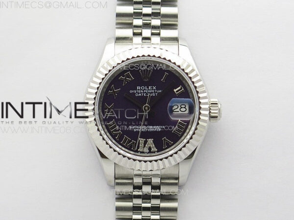 Datejust 28mm 279179 SS APSF Best Edition Blue Dial Roman Markers on SS Jubilee Bracelet NH05