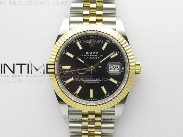 DateJust 41 126333 904L SS/YG GMF 1:1 Best Edition Black Dial On Jubilee Bracelet VR3235