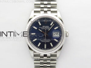 DateJust 36 SS 126234 VSF 1:1 Best Edition 904L Steel Blue Dial on Jubilee Bracelet VS3235