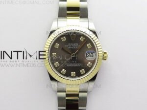 Datejust 31mm 278273 SS/YG BP Best Edition Gray Diamonds Markers Dial on SS/YG Oyster Bracelet