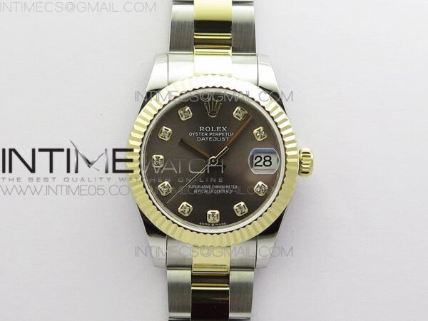 Datejust 31mm 278273 SS/YG BP Best Edition Gray Diamonds Markers Dial on SS/YG Oyster Bracelet