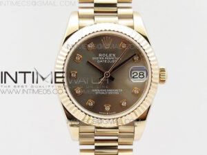 Datejust 31mm 278275 RG BP Best Edition Gray Crystal Markers Dial on RG President Bracelet