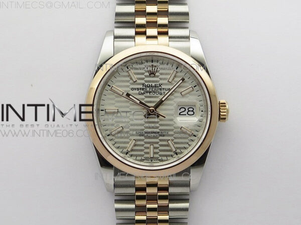 DateJust 36 SS/RG 126201 BP 1:1 Best Edition Silver Dial on Jubilee Bracelet