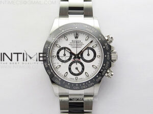Daytona 116500LN 904L SS Case APSF 1:1 Best Edition White Dial On 904L SS Bracelet SH4130