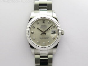 Datejust 31mm 278273 SS BP Best Edition Silver Crystals Markers Dial on Oyster Bracelet