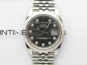 DateJust 41 126334 904L Steel NTF 1:1 Best Edition Gray Dial Crystals Makers on Jubilee Bracelet VR3235