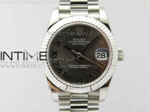 Datejust 31mm 278275 SS BP Best Edition Gray Roman Markers Dial on SS President Bracelet