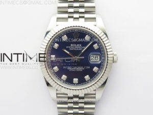 DateJust 41 126334 904L Steel NTF 1:1 Best Edition Blue Dial Crystals Makers on Jubilee Bracelet VR3235
