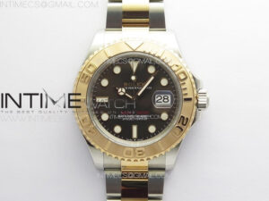 Yacht-Master 126621 904L/RG Clean 1:1 Best Edition Brown Dial On 904L/RG Bracelet VR3235
