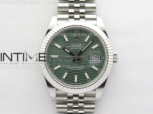 DateJust 41 126334 SS GMF 1:1 Best Edition Green Fluted Dial on Jubilee Bracelet