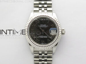 Datejust 28mm 279179 SS APSF Best Edition Gray Dial Roman Markers on SS Jubilee Bracelet NH05