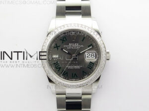 DateJust 36 SS 126234 BP 1:1 Best Edition Gray Dial on Oyster Bracelet