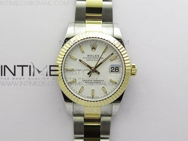 Datejust 31mm 278273 SS/YG BP Best Edition White Stick Markers Dial on SS/YG Oyster Bracelet