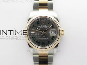 DateJust 36 SS/RG 126231 BP 1:1 Best Edition Gray Dial on Oyster Bracelet
