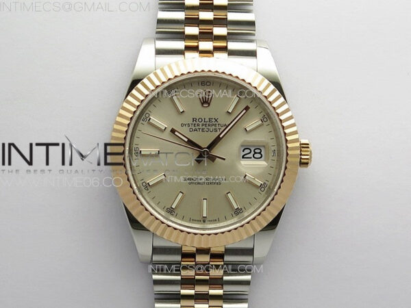 DateJust 41 126331 904L SS/RG GMF 1:1 Best Edition Silver Dial on Jubilee Bracelet VR3235
