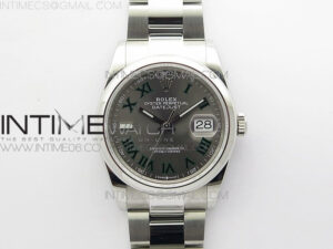 DateJust 36 SS 126200 BP 1:1 Best Edition Gray Dial on Oyster Bracelet