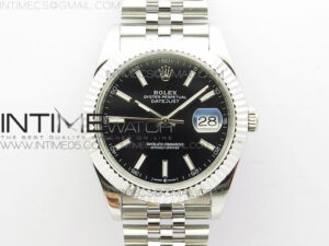 DateJust 41 126334 SS BP 1:1 Best Edition New Version Black Dial on Jubilee Bracelet