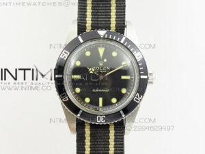 Vintage 1680 Submariner No Date SS On Nylon Strap