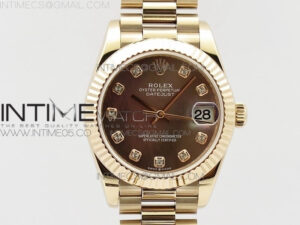 Datejust 31mm 278275 RG BP Best Edition MOP Gray Crystal Markers Dial on RG President Bracelet