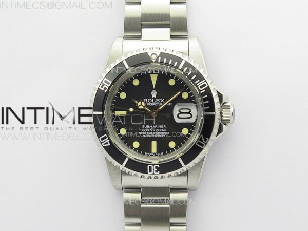 Vintage Submariner 1680 SS JKF Best Edition Black Dial on SS Bracelet (Style2) A2836