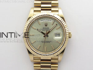 Day-Date 40mm 228239 BP New Dial Version 904 RG Silver Stick Markers Dial on RG President Bracelet A2836